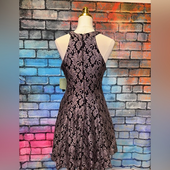 NWT JC Penny Black and Taupe Formal Dress - Picture 3 of 5